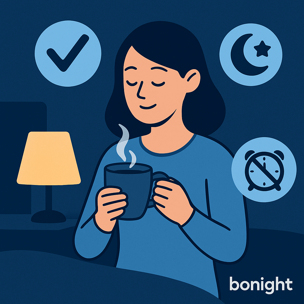 Calm night routine representing CBT-I techniques
